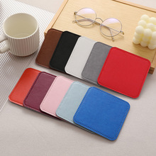 方形隔热杯垫防烫隔热咖啡杯茶杯垫餐垫PU防水防滑免洗垫毛毡吸水