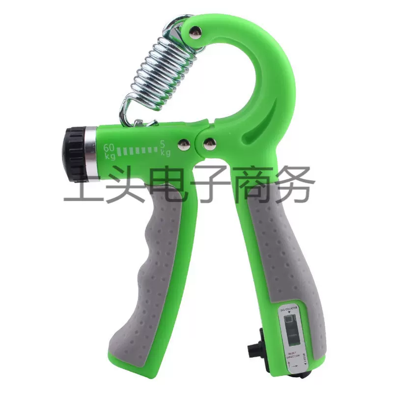 厂家直销厂家直供可调节握力器R型弹簧机械计数握力器多功能 手指