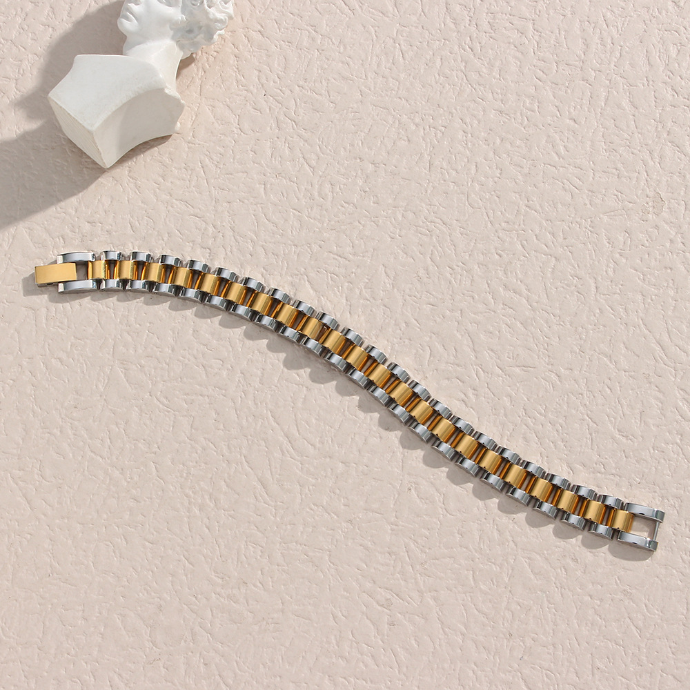 Lady Geometric Stainless Steel Bracelets Plating