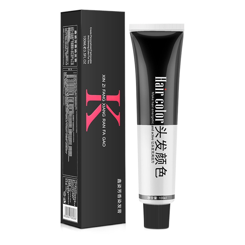 Hair color dye cream hair salon cover white hair single hair dye brown hair dye cream 0/00 light fading cream 100ml