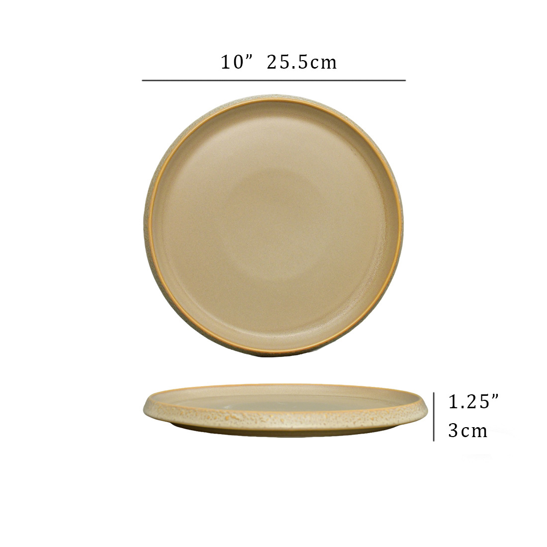 Porcelain dinner plate set of 4 plates xerve dish wholesale