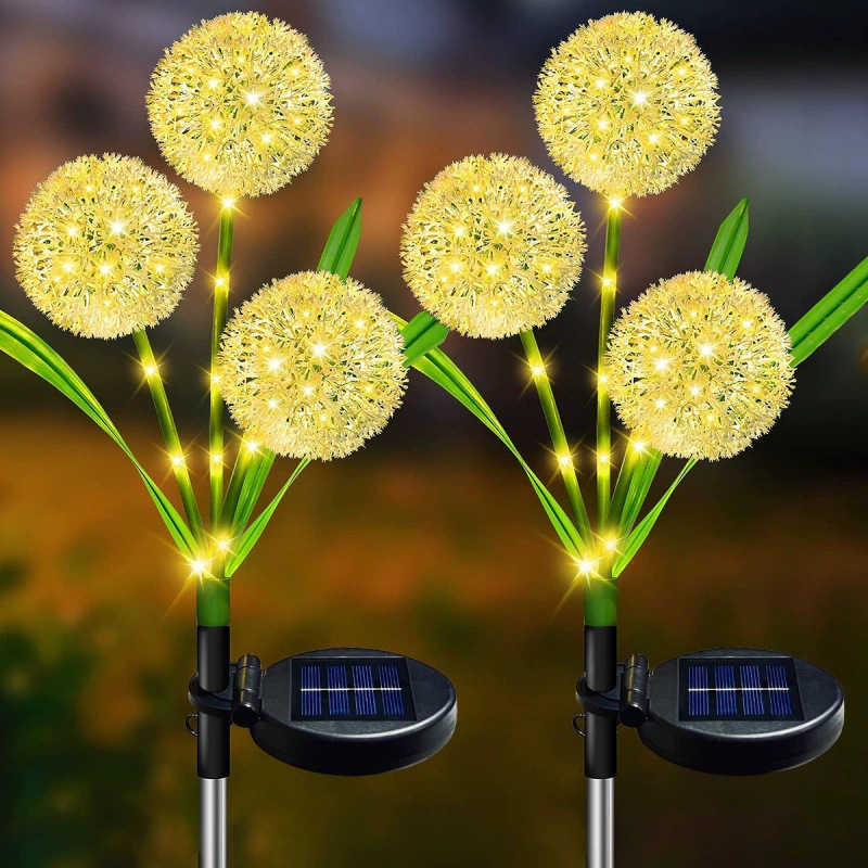 Cross-Border Popular Solar Dandelion Lamp Outdoor Decorative Lawn Lamp Solar Onion Ball Lamp 24-Hour Delivery Cross-Border Popular Solar Dandelion Lamp Outdoor Decorative Lawn Lamp Solar Onion Ball Lamp 24-Hour Delivery