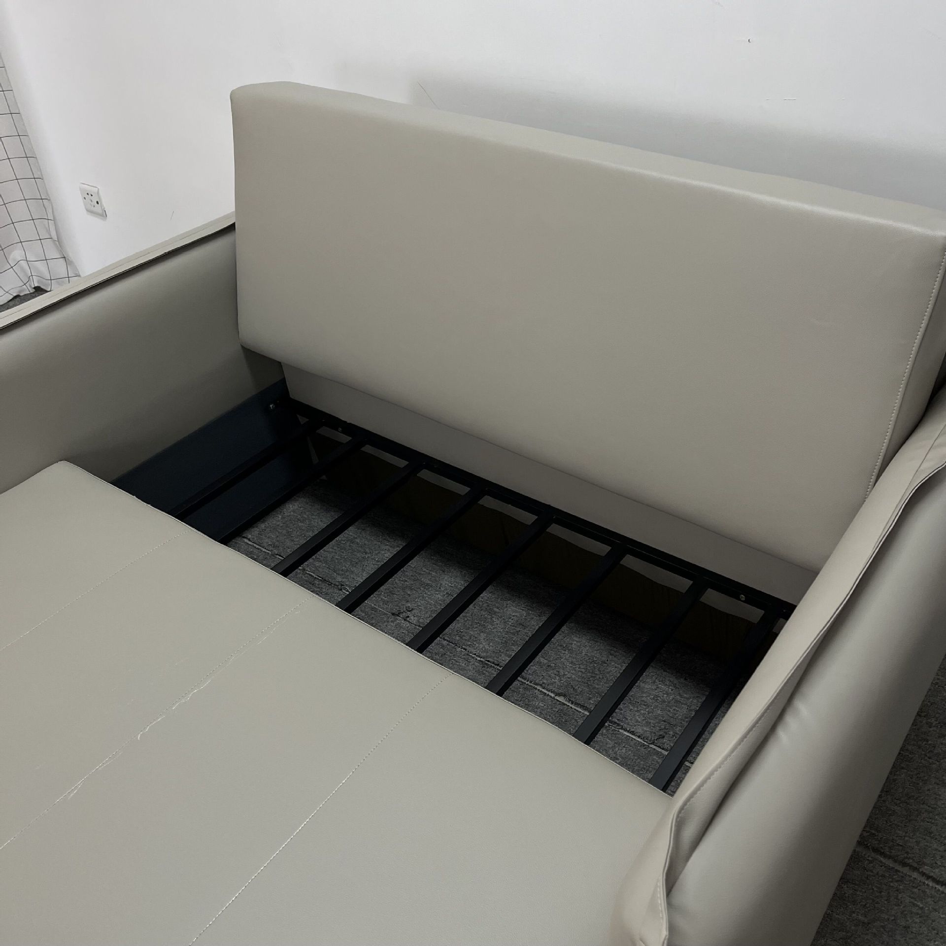 Sofá cama multifuncional plegable extraíble sala de estar dormitorio pequeño sofá cama sofá de cuero sofá