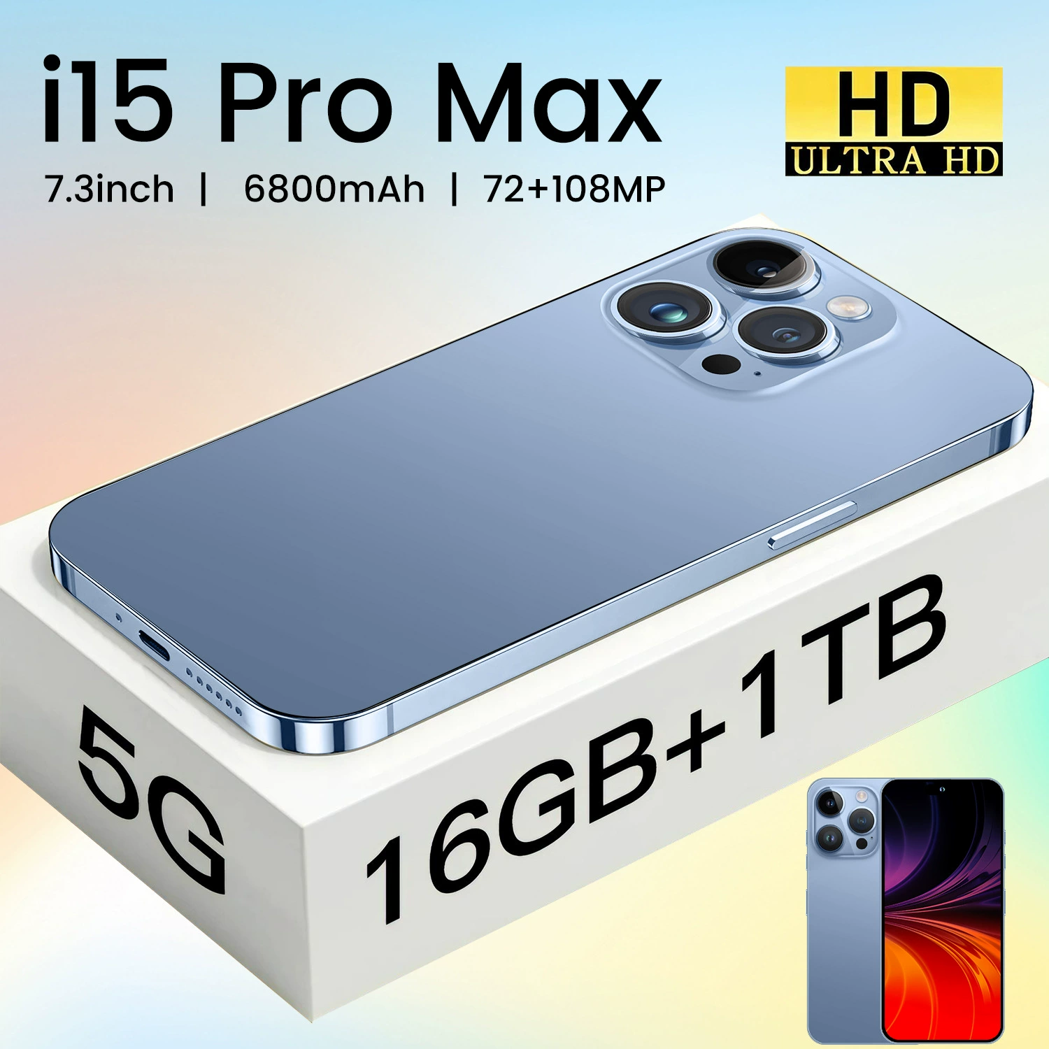 Smart Watch Pro Phone with Intel Core i15, 4G Android, 3inch, 64GB, all-network support