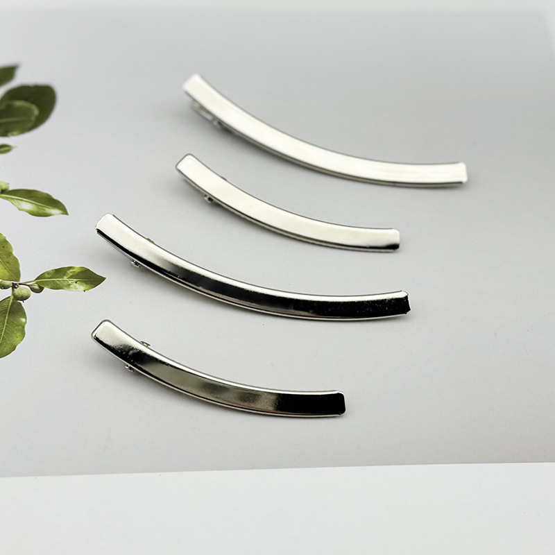 Guangzhou Curved Duckbill Clip Scimitar Clip 6/8cm Hairpin DIY Crocodile Clip Headwear Hair Accessories Material Accessories Wholesale