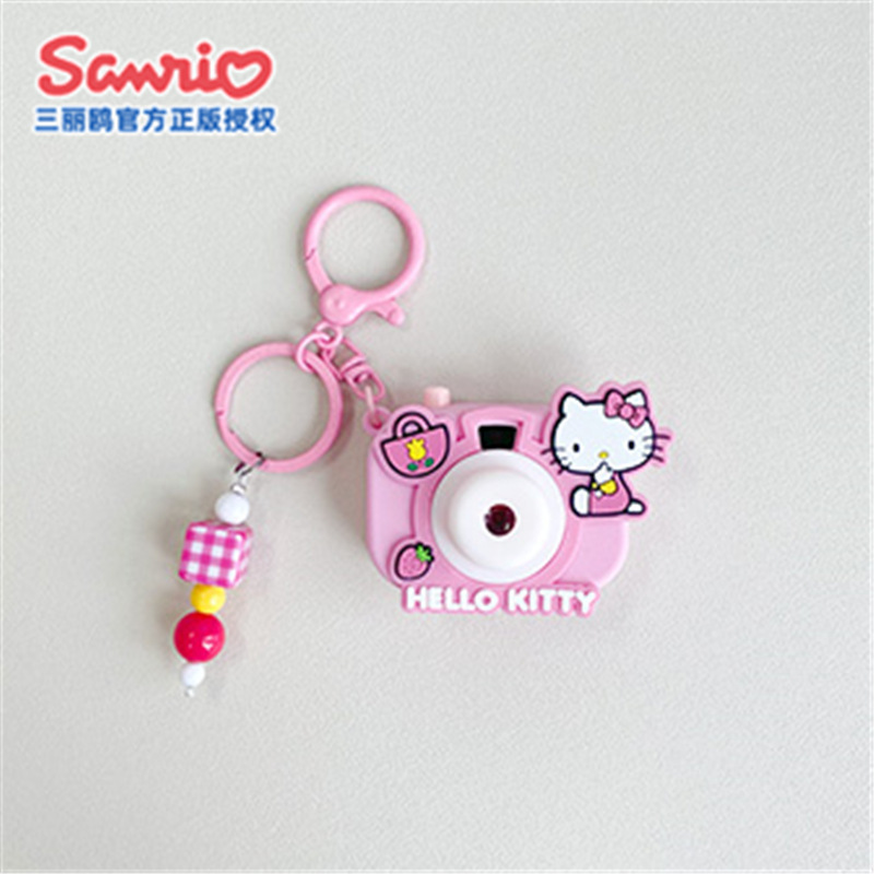 正版凯蒂猫hellokitty钥匙扣日常投影相机包包挂件卡通饰品小玩具|undefined