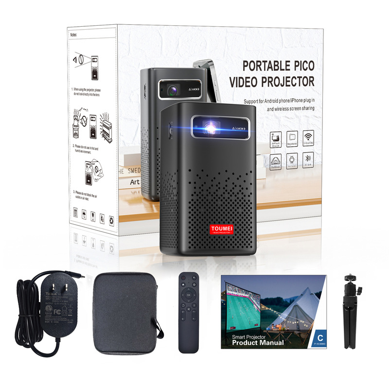 プロジェクターホーム c900 ポータブル内蔵バッテリー 4K 超高精細オートフォーカス dlp プロジェクター ソース工場|undefined