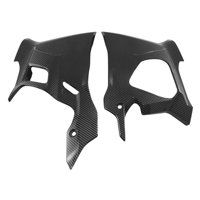 Motorcycle cushion | Yamaha R3 Mt-03 2025-26 Front - lower-air-deflector-carbon-colorwater-transfer-printing