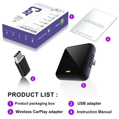 vehicle smart portable wireless – Simsiz CarPlay və Android Auto