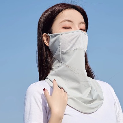 Princess Lulu Mask for Women, Summer Neck Protection Veil, Sunshade, Thin Breathable Nylon Full Face Cover, Cycling Sunscreen Mask