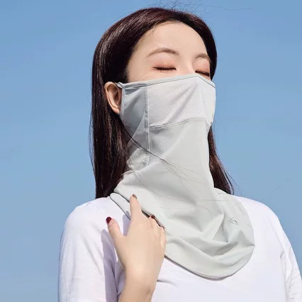 Princess Lulu Mask for Women, Summer Neck Protection Veil, Sunshade, Thin Breathable Nylon Full Face Cover, Cycling Sunscreen Mask