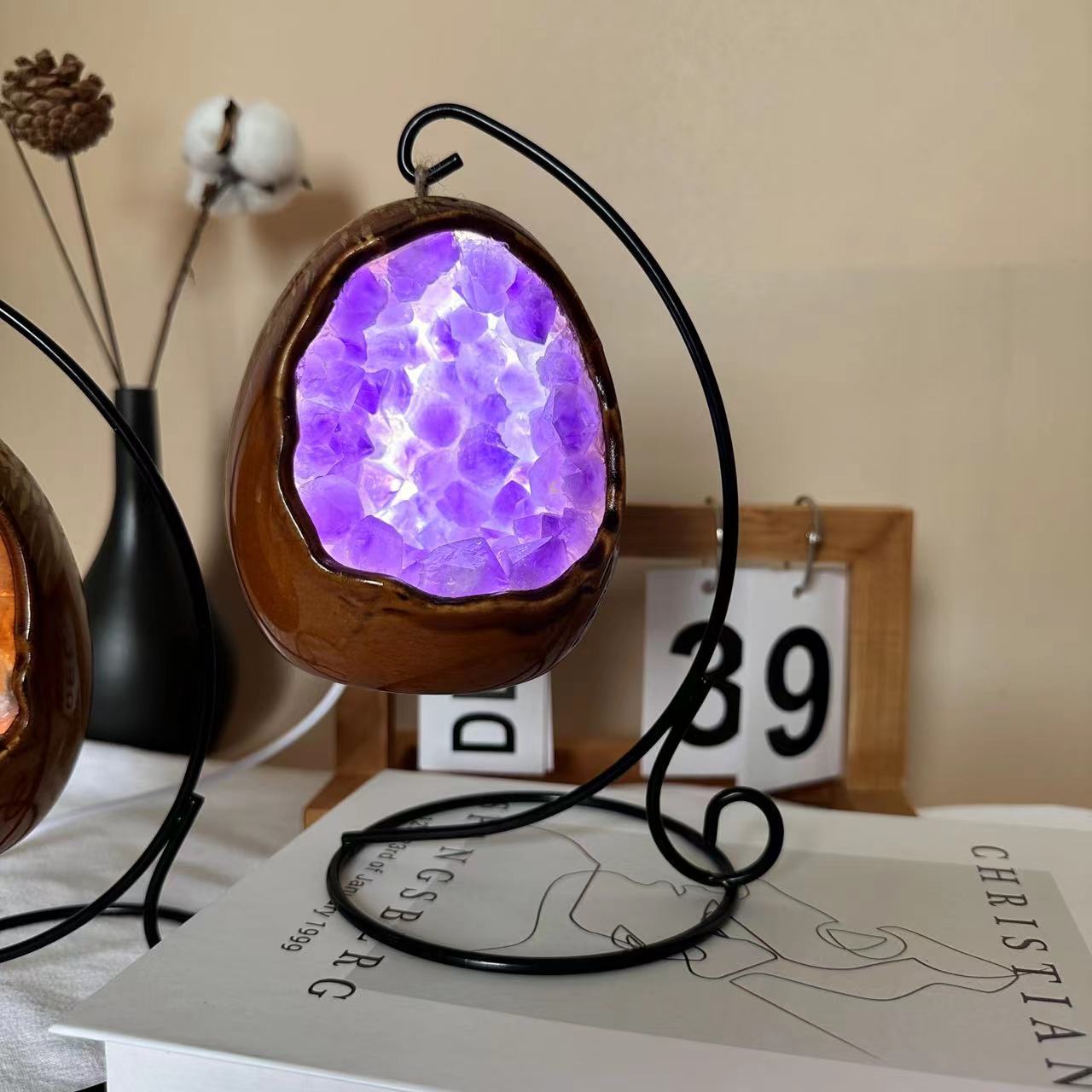Amethyst Crystal Cave LED Night Light