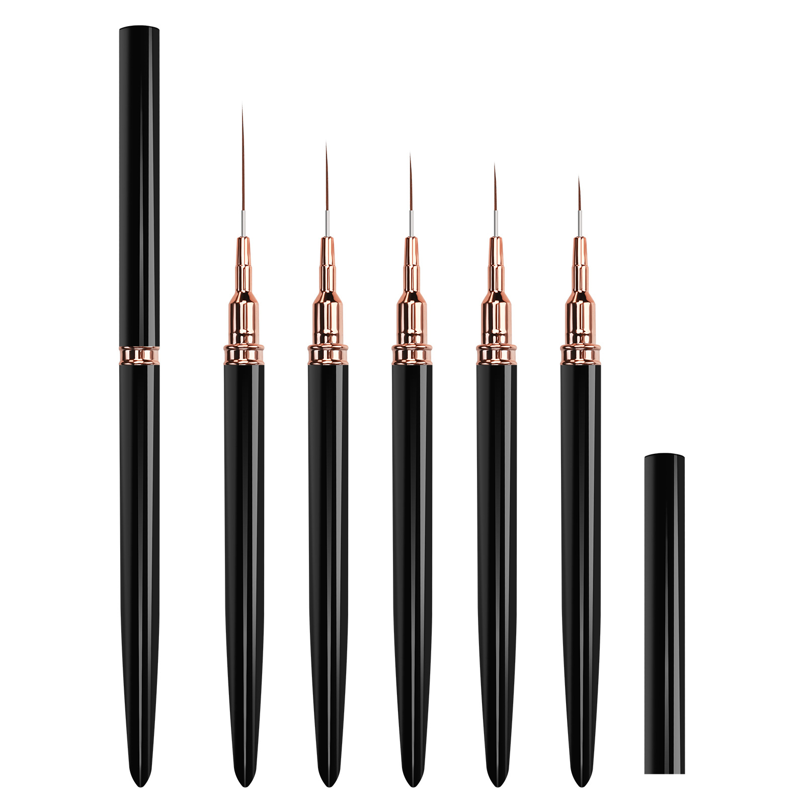 Cross-Border Supply of Needle Tube Manicure Pen Set Tools for Painting Flowers and Painting Pull-Line Pens Needle Tube Pull-Line Pen Manufacturers Wholesale