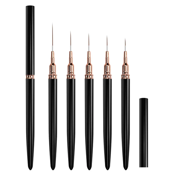Cross-Border Supply of Needle Tube Manicure Pen Set Tools for Painting Flowers and Painting Pull-Line Pens Needle Tube Pull-Line Pen Manufacturers Wholesale