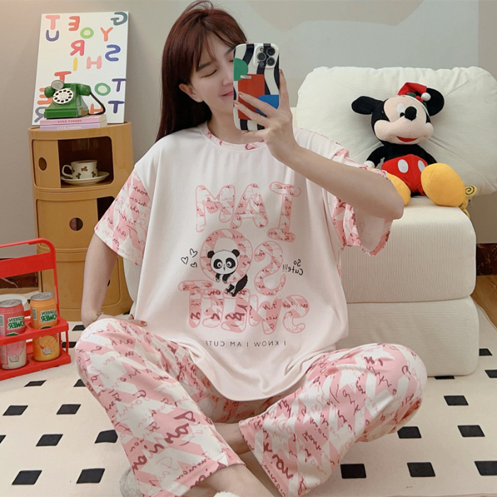 Pijamas nuevos pajamas de verano para mujeres pijamas cortos y largos Mickey ropa para el hogar comercio exterior transfronterizo sudeste asiático