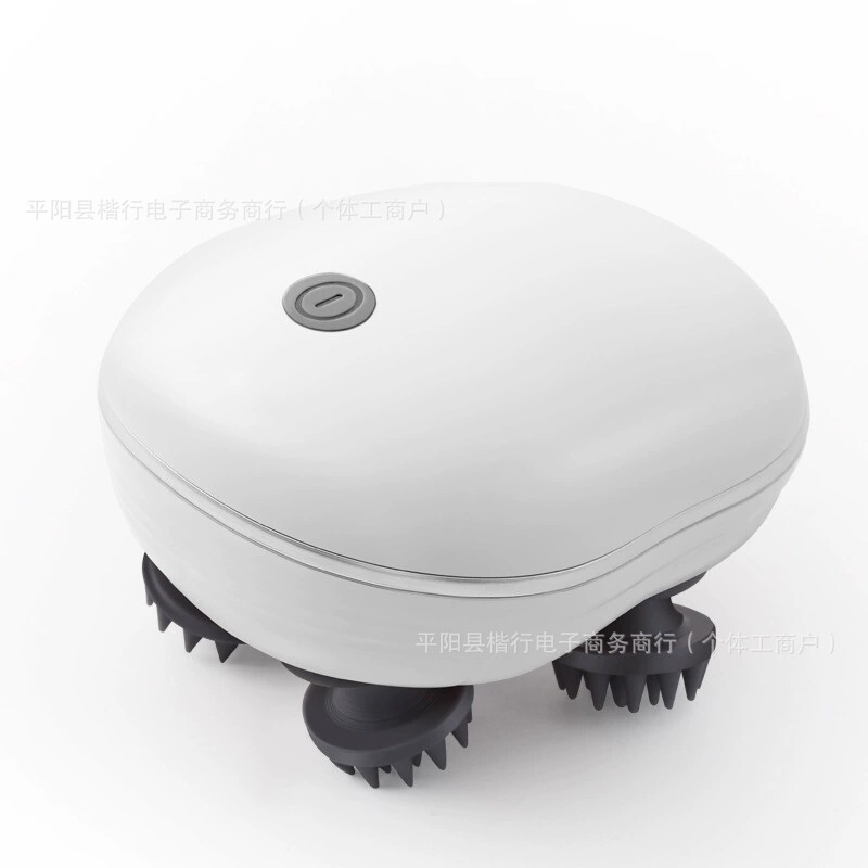 ミニスマートヘッドマッサージ器電動防水マッサージ器赤い理学療法で家庭用の頭皮をリラックスさせる神器|undefined