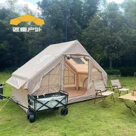 户外露营充气帐篷全自动速开便捷式防雨营地轻奢野营免搭建星空房