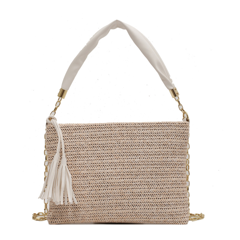 Wholesale Accessories Straw Woven Chain Tassel Messenger Bag Nihaojewelry display picture 11