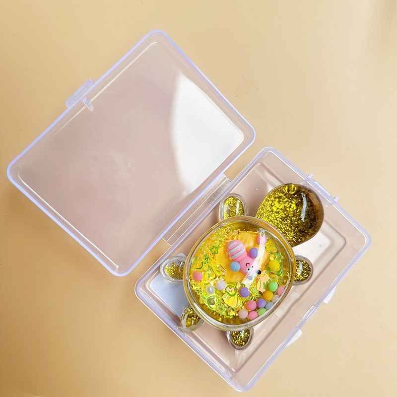 꿀벌 스타일 더블 레이어 유사 거북이 노란색