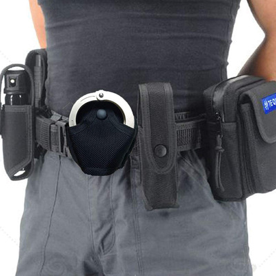Manba Handcuffs outdoors tactics Handcuffs nylon Waist hang Security staff patrol game Cuff