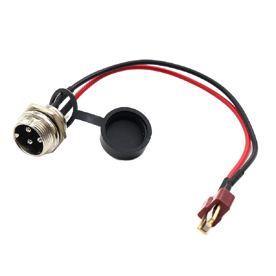 Accesorios de scooter eléctrico para adultos de 10 pulgadas conector de batería de cabeza de aviación en forma de T original