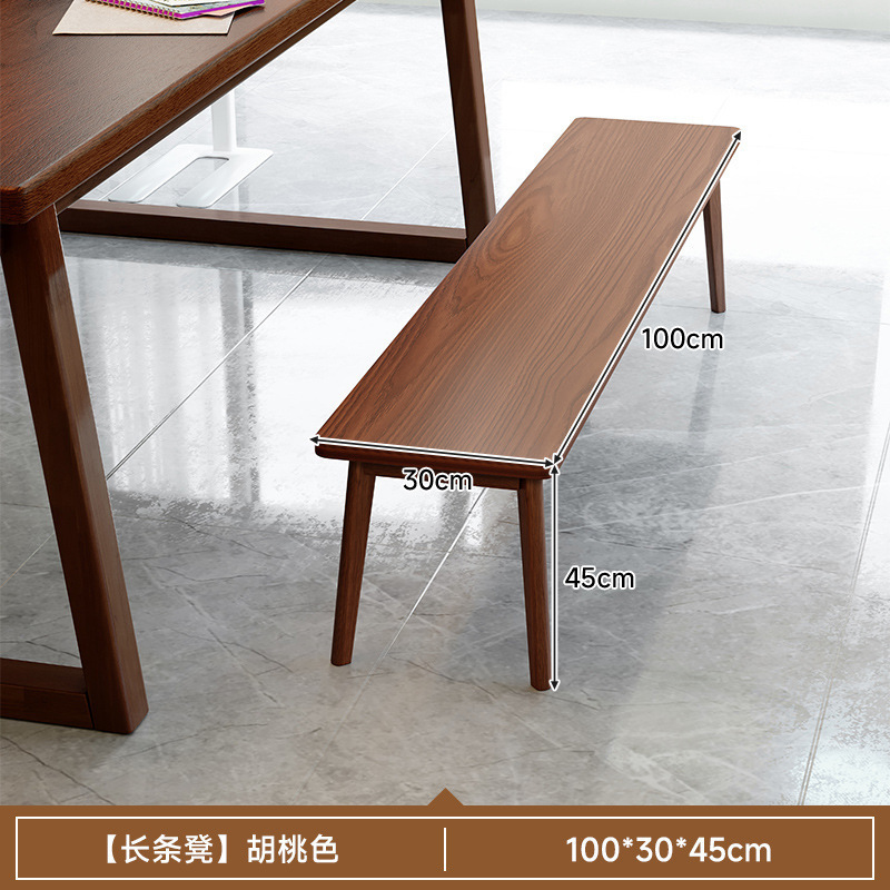 Mesa de escritorio de madera maciza para la sala de estar, escritorio largo, escritorio de lectura, escritorio de estudio, escritorio de computadora de barra larga para dos personas