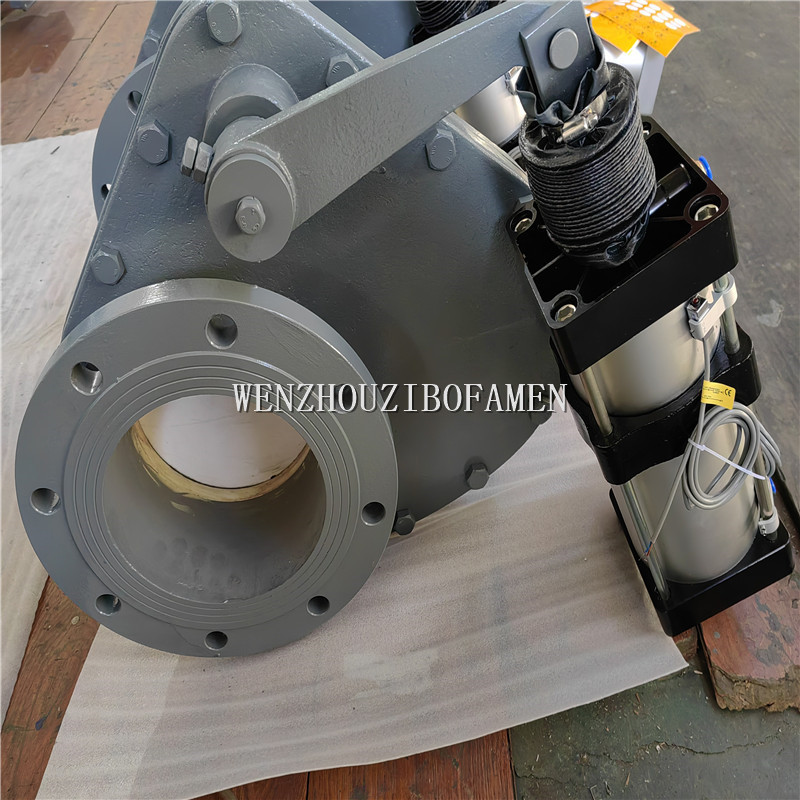 仓泵出料阀 旋转阀 BZ643TC-10C Z643TC-10C 气动陶瓷摆动阀