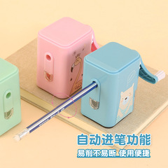 Monkey King cartoon animal hand-cranked pencil sharpener primary school student pencil sharpener automatic lead pencil sharpener wholesale