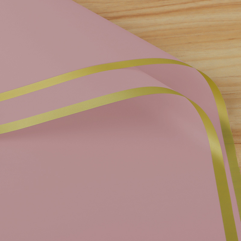 Película de gelatina de Phnom Penh asequible Papel de embalaje de ramo de plástico impermeable mate Papel de embalaje de flores de Phnom Penh simple 20 hojas