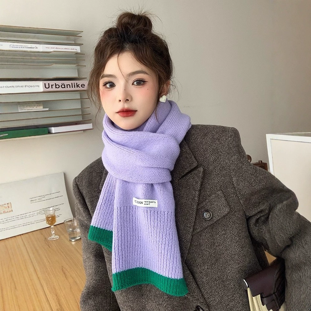 High quality winter keep warm knitted universal scarf