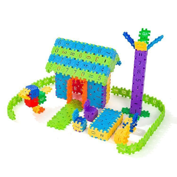 Children's Digital Building Blocks Early Education Toys Large Blocks Plastic