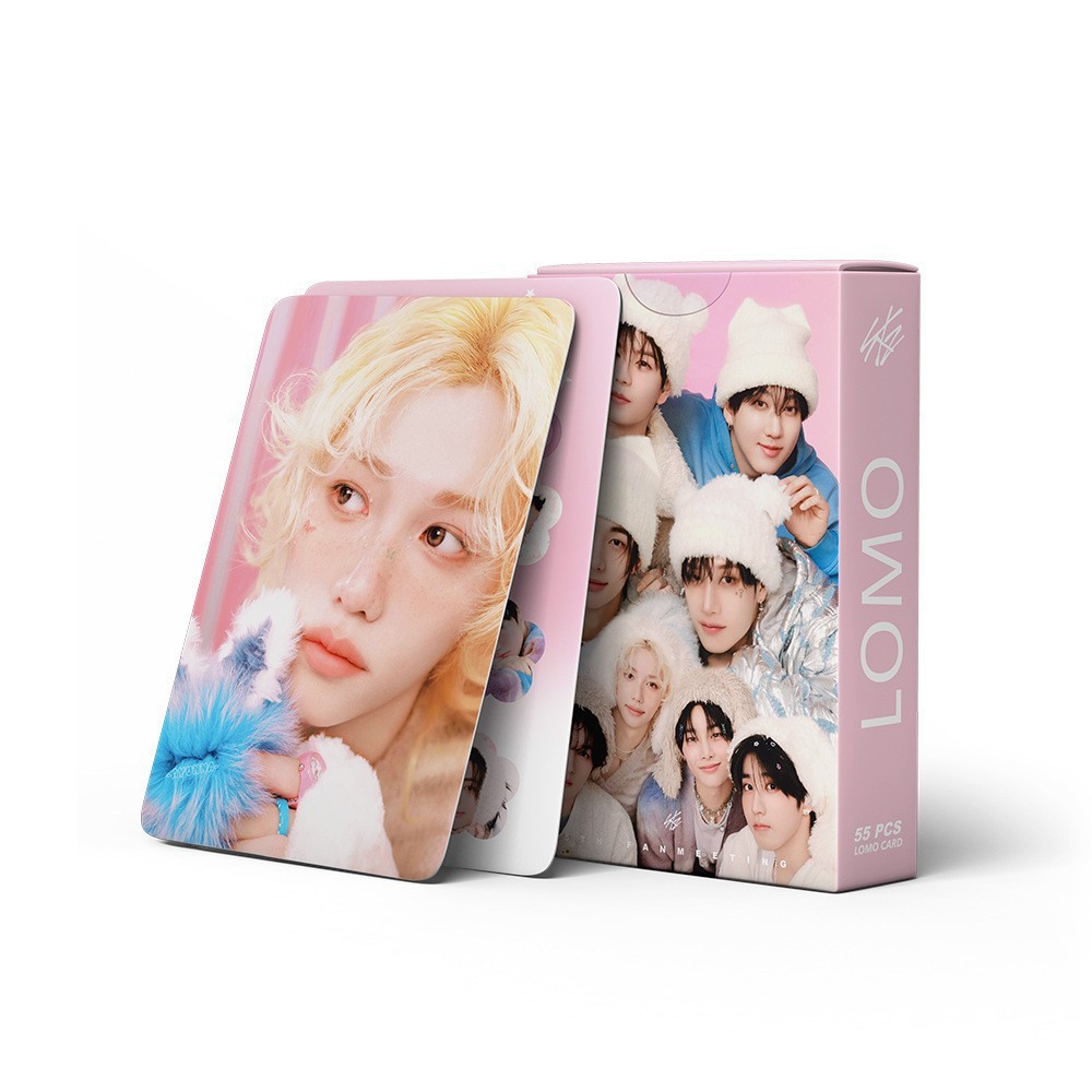 Cadena total, una gran cantidad de stock, 55 hojas de tinta BT SK IVE ATEEZ KPOP, estrellas coreanas alrededor de LOMO