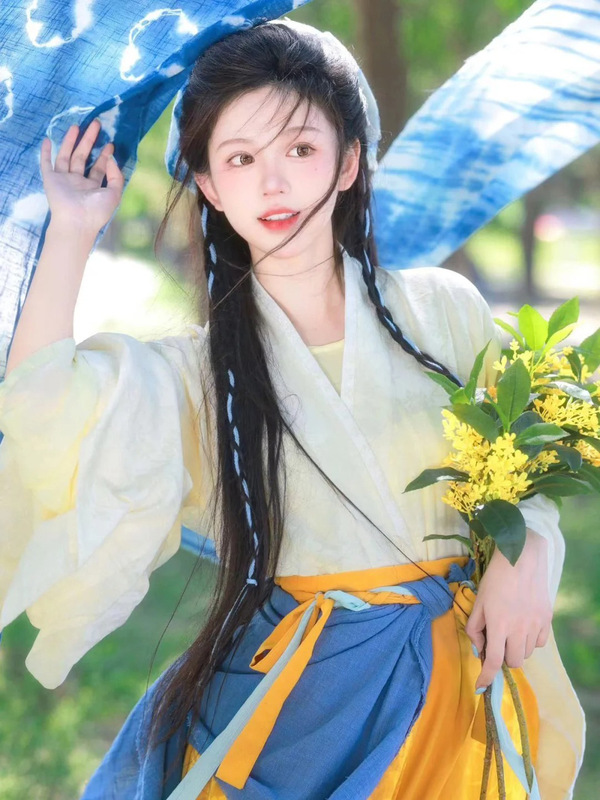 魏晋风改良汉服女款古装成人女主田园平民种田2025南北朝晒秋新款|undefined