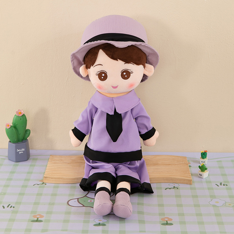Muñecas de pareja moradas (niños)