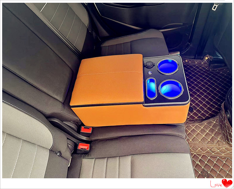 Car Universal Rear Armrest Box, Car Rear Seat Armrest, Second Row Middle Storage Box Interior Modification