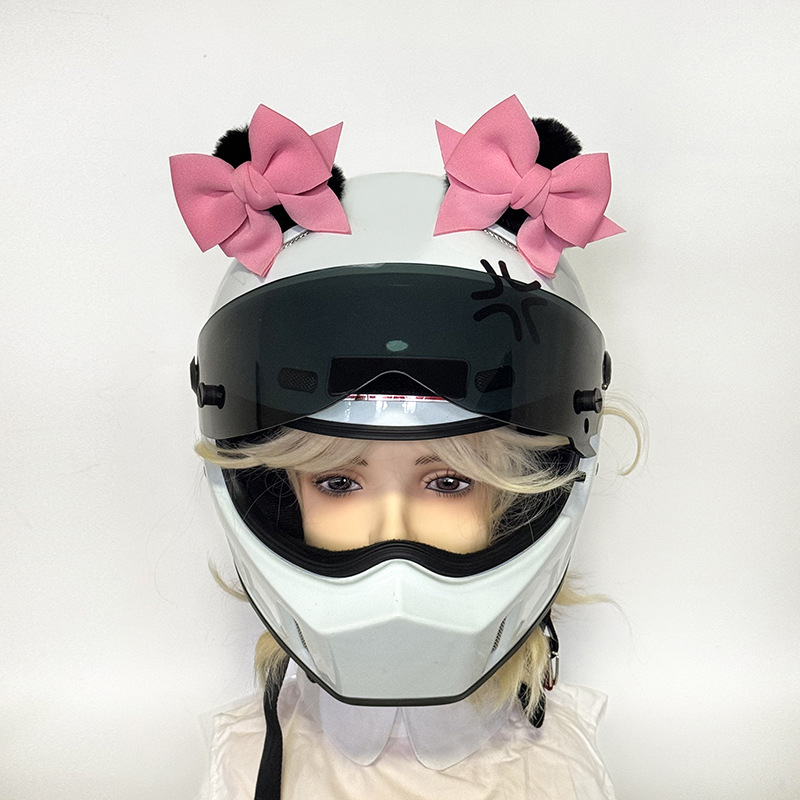 Helmet Decoration Bow Three-dimensional Cat Ear Helmet Accessories