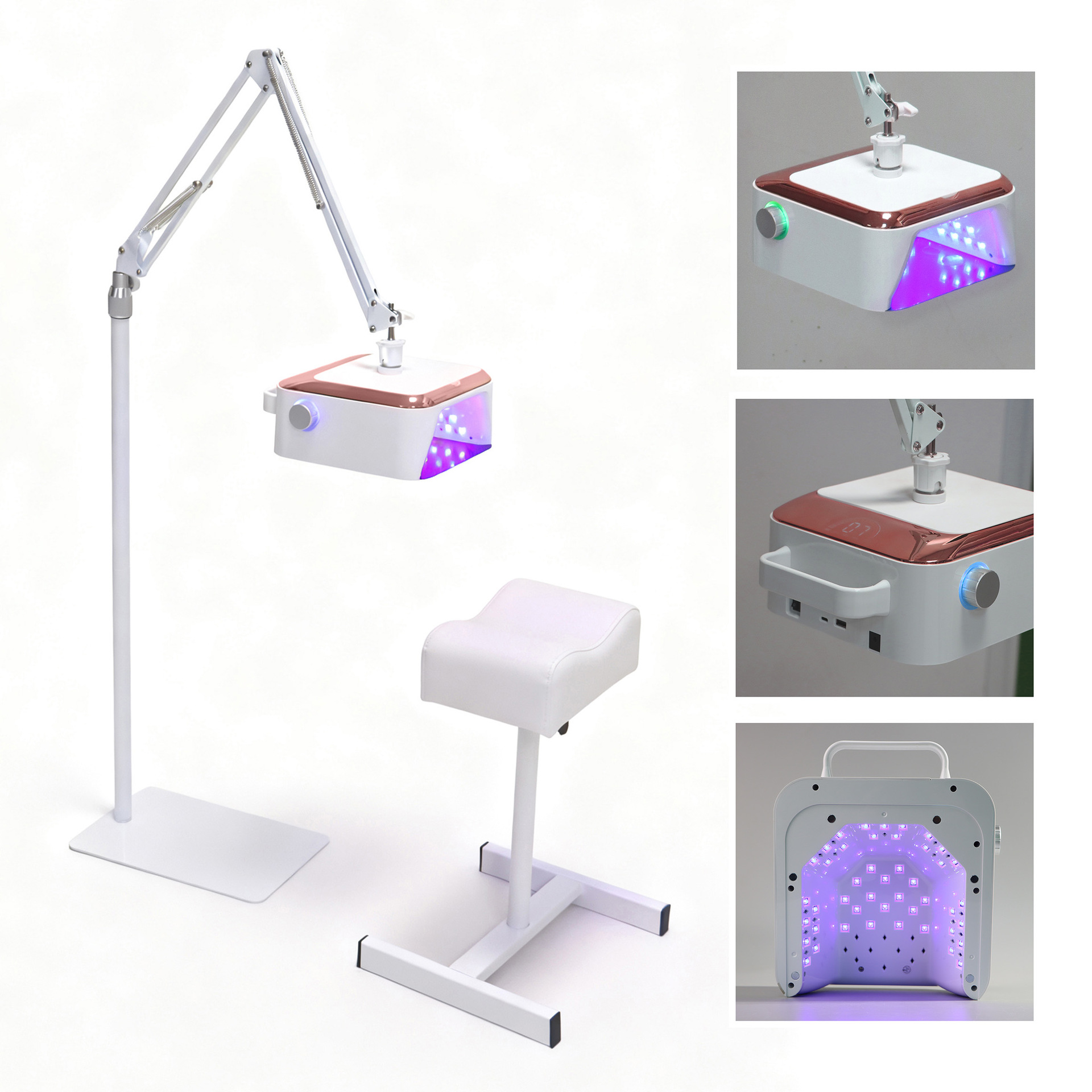 Lámpara de pie de manicura transfronteriza Lámpara especial 54W de almacenamiento de energía Juego de lámpara de uñas Soporte de pie Lámpara de trípode profesional