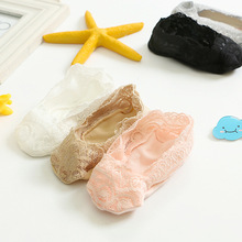 女童船袜夏季薄款透气硅胶防滑蕾丝花边公主袜儿童棉袜宝宝白袜子