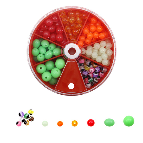 Liegao Road Asian blocking beads luminous green red fish eye luminous beads road skating fishing gear accessories Cross-border anti-collision blocking beans