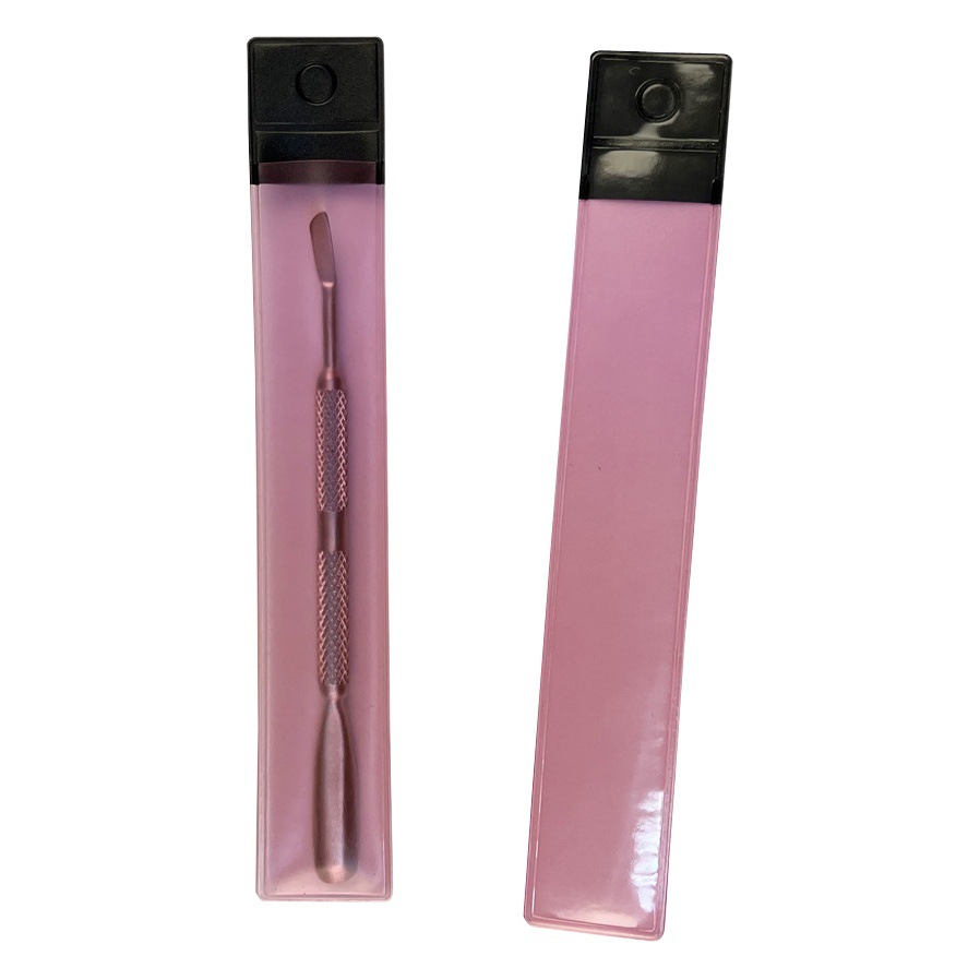 Color PVC bolsa larga cepillo de maquillaje bolsa de almacenamiento de plástico abierto Acero empuje codo pinzas bolsa de embalaje de PVC