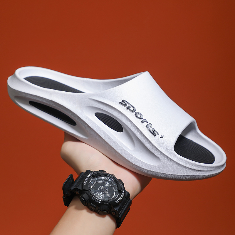 2024 new summer trendy men's slippers non-slip casual fashion all-match wear-resistant high-grade beach slippers for men