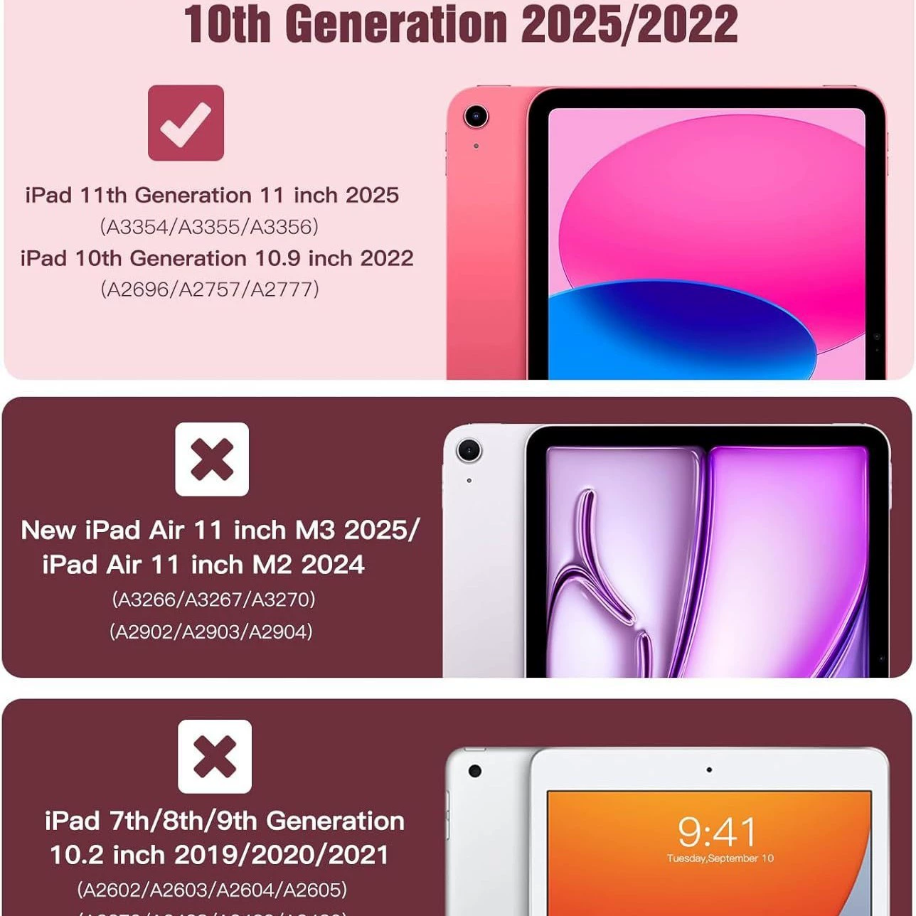 Защищающий чехол для iPad 10-го поколения, Air 11PC, жесткая оболочка с подставкой, магнитный, против сгибания, лучший продавец, защитный чехол для планшета