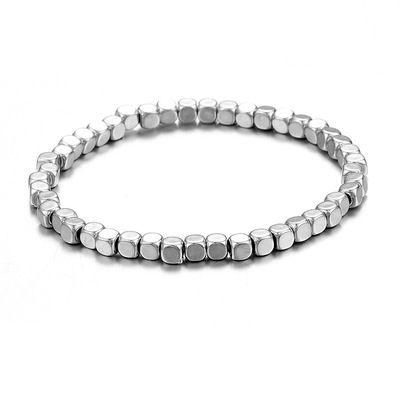 厂家直销跨境新品热卖欧美饰品简约时尚百搭个性CCB珠方块手链|ms