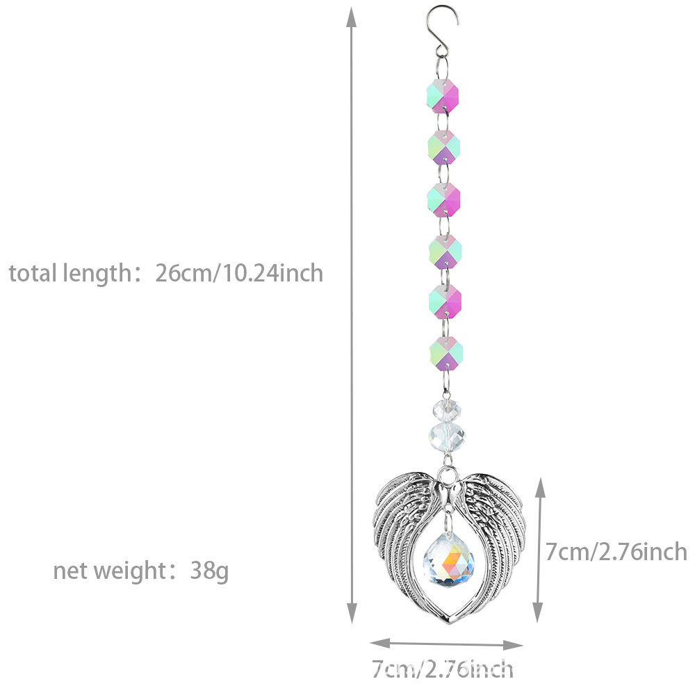 46g Weight Simple Style Classic Style Wings Artificial Crystal Pendant
