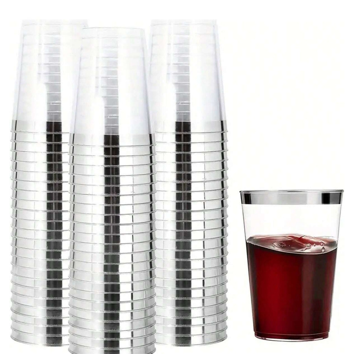 10OZ/300bm 실버 엣지 컵 1개