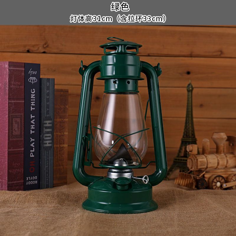 lámpara de aceite retro lámpara de caballo lámpara de queroseno portátil lámpara de camping lámpara de camping lámpara de camping lámpara de decoración de lámpara de campamento accesorios de fotografía