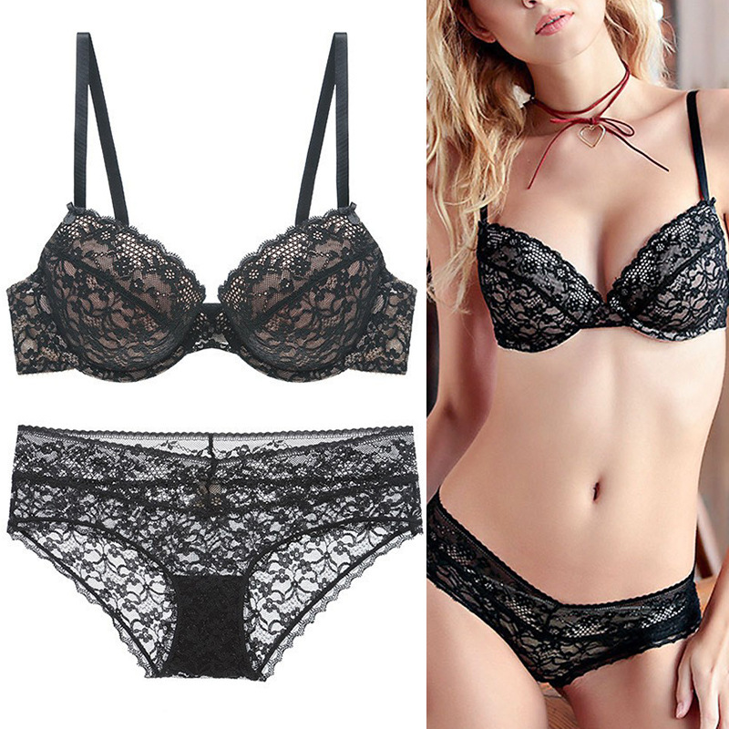 Cross-Border Foreign Trade Underwire Support Push-Up Bra, Thin Top and Thick Bottom, Sexy Lingerie, Anti-Sagging Bra Set Cross-Border Foreign Trade Underwire Support Push-Up Bra, Thin Top and Thick Bottom, Sexy Lingerie, Anti-Sagging Bra Set