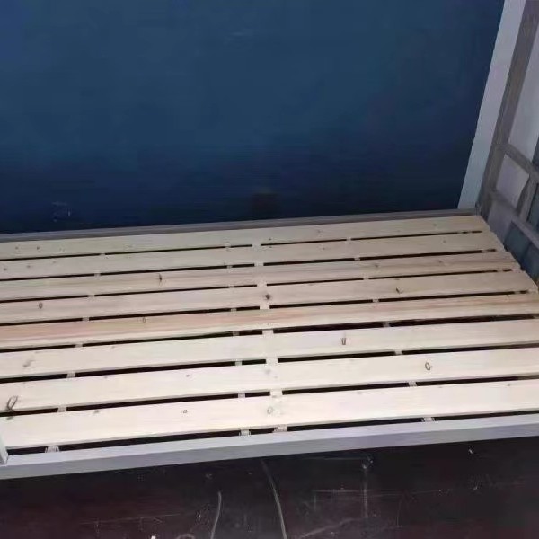 Cama de hierro de doble piso gruesa, dormitorio de personal, estante de cama superior e inferior, escuela de hierro forjado para dos personas, cama de hierro alto y bajo