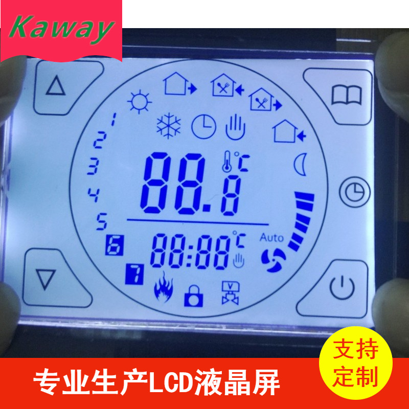 LCD电子温控器，电子温湿度计LCD，电能电力仪表lcd液晶屏