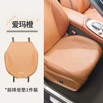 Max/H6/H9/H5/M6, special Nappa leather – Seat cushion, seat cover - love-horse-orange1-front-row-seat-base